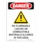 Signmission Safety Sign, OSHA Danger, 14" Height, No Flammable Liquids, Portrait OS-DS-D-1014-V-1466 - alternate 1